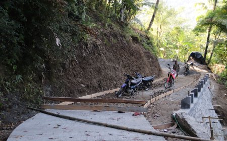 Lima Hari Pascapembukaan TMMD Pembangunan Rabat Beton di Gumelem Kulon Capai 14 Persen