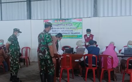 Di Balik Pembangunan TMMD Hadir Kepedulian Kesehatan untuk Warga Gumelem Kulon