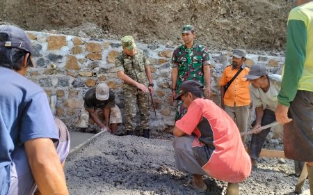 Dandim Banjarnegara Tinjau Progres TMMD Reguler ke-129