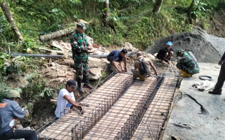 Rangka Besi Kokoh untuk TMMD Reg 129