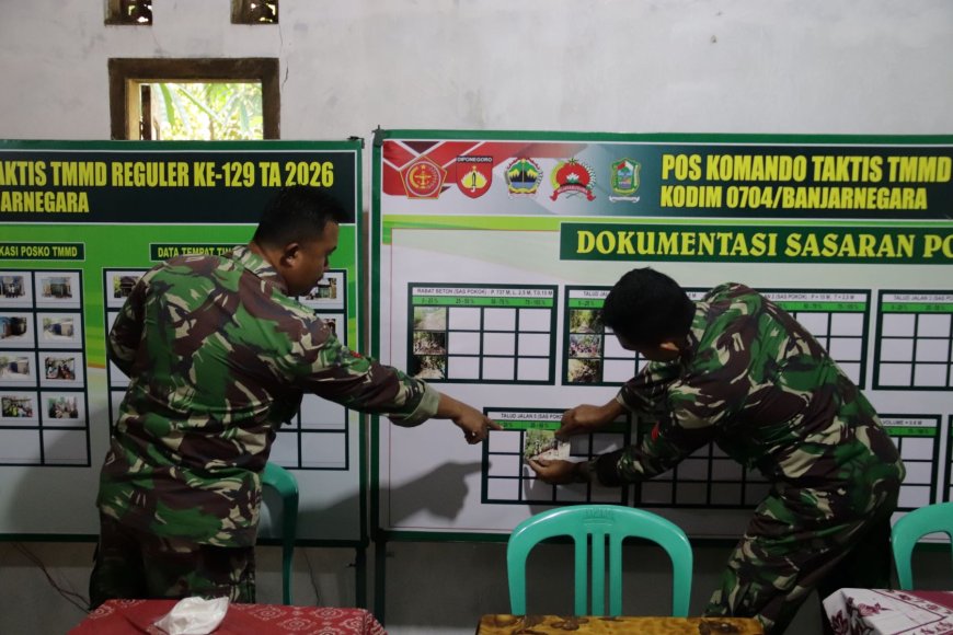 Di Balik Papan Komando TMMD Ada Ketelitian Kopka Supriyono dan Praka Agit yang Menjaga Arah Pembangunan