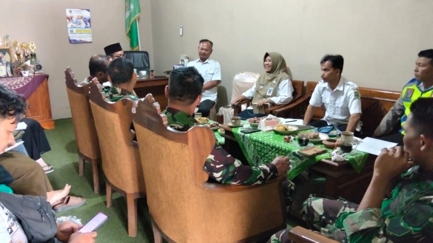 Matangkan Persiapan Kunjungan Tim Wasev TMMD Kasdim 0704 Banjarnegara Gelar Rapat Bersama Forkopimcam Susukan