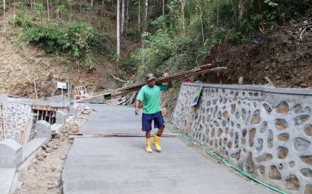 Sartono Langsir Papan Menguatkan Bikisting Demi Jalan TMMD yang Berkualitas